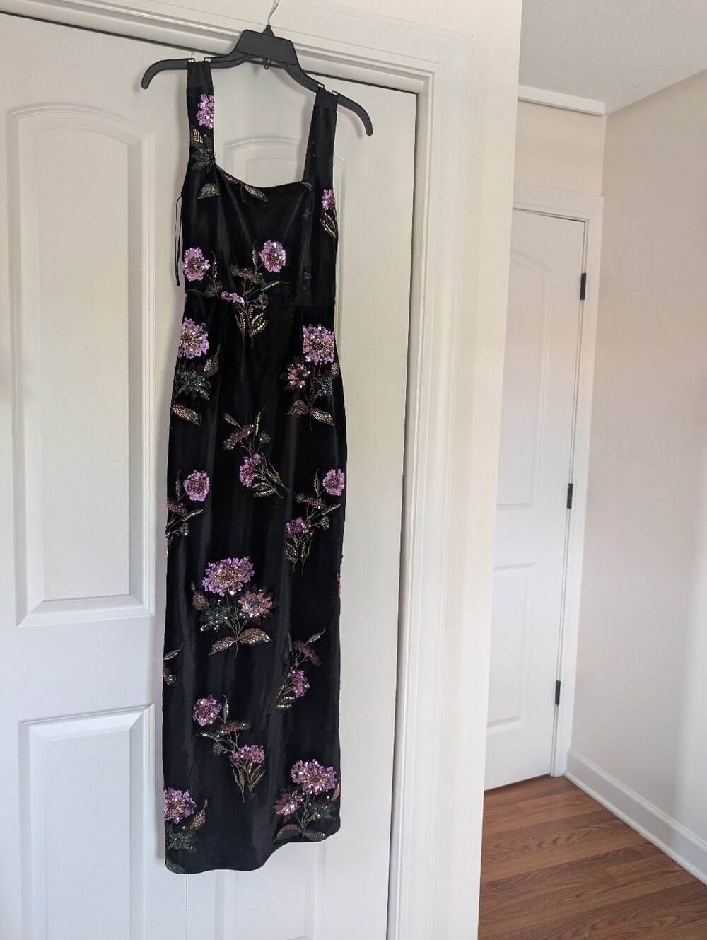 ELLIATT Clio Gown in Black Multi - Picture 2 of 9